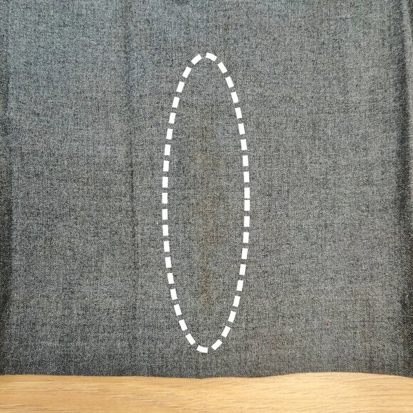 Vintage YSL Yves Saint Laurent Girls' Jumper Dress Academia Gray Red Trim Size 7 - Picture 5 of 9